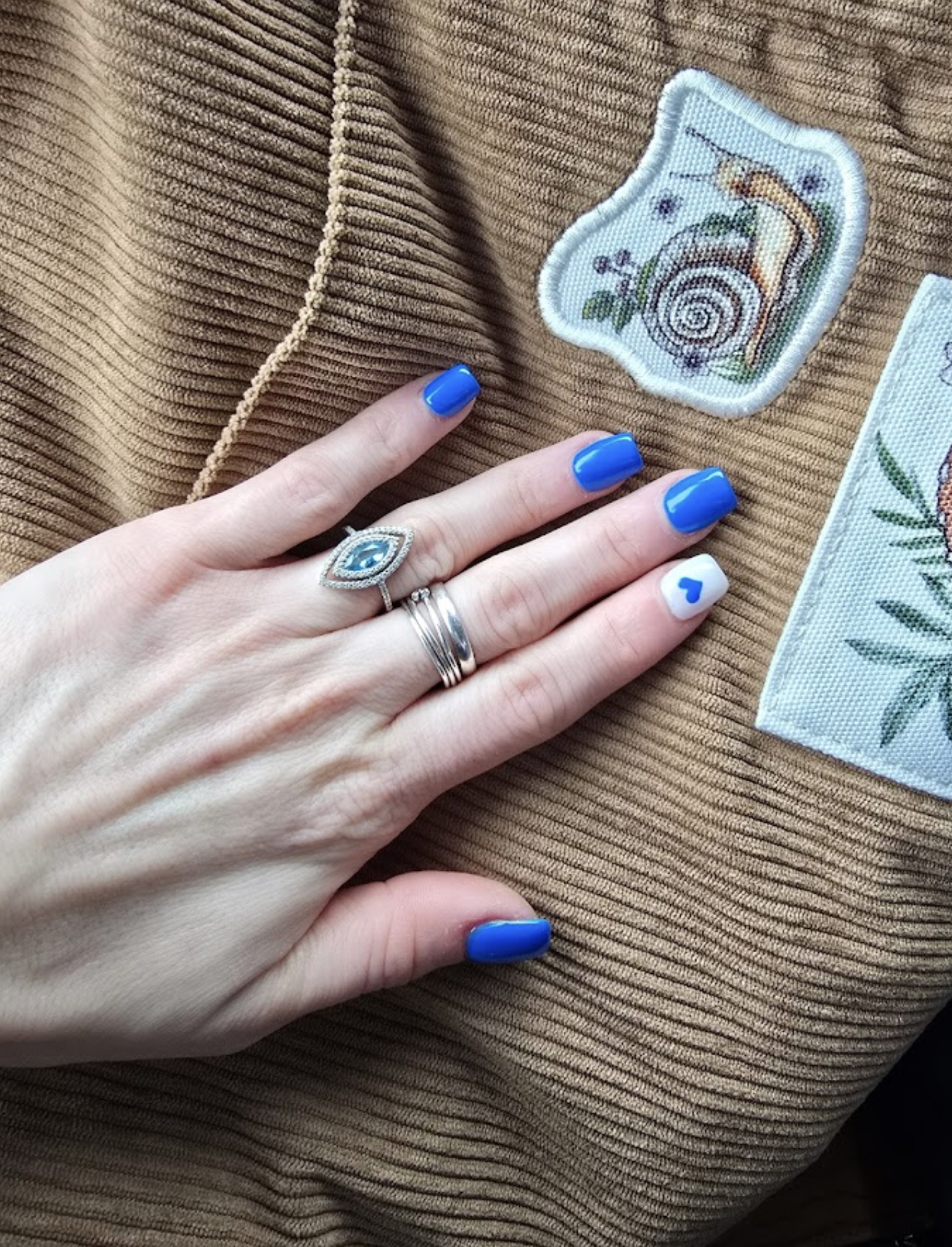 Lavender Natural Nail nail work in Green Bay, Wisconsin